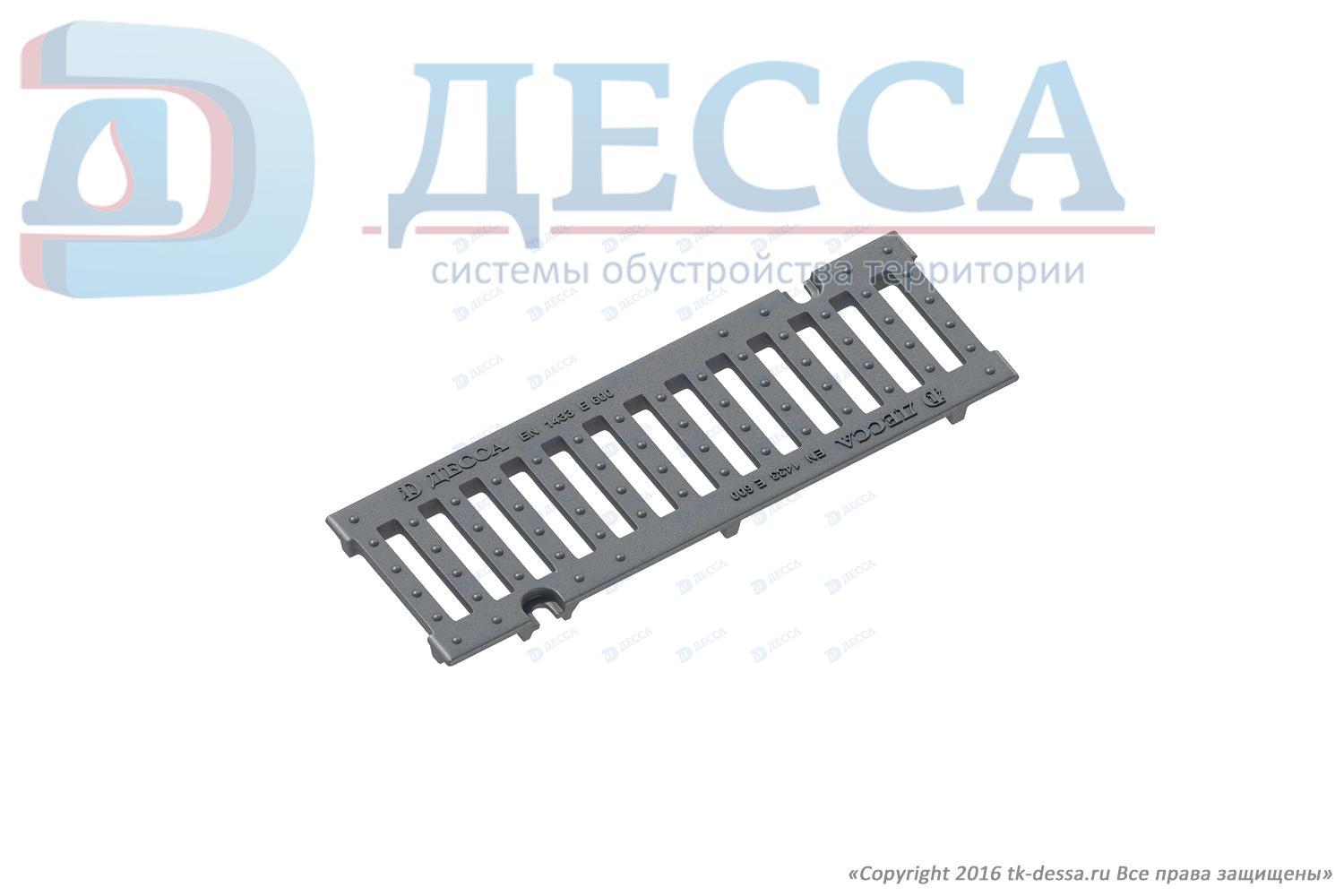 Решетка водоприемная ВЧ-50 (500х172) кл.Е600 DN110 (щелевая) (28318)